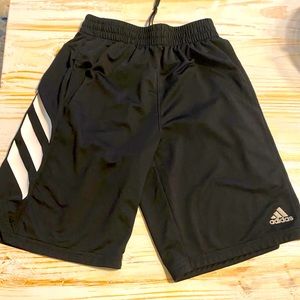 Black athletic adidas shorts